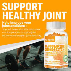 Nutravita label featuring Glucosamine, Chondroitin, MSM and Elderberry