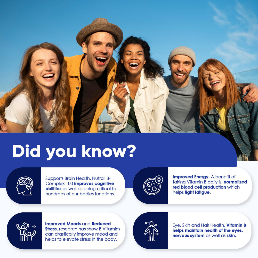 People feeling improved mood, focus and immunity with B Complex