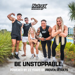 Nutrex tub delivers 67 servings for long-lasting nutrition.