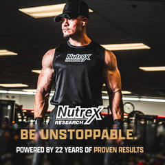 Athlete using Nutrex Alpha-T Magnum during training for sustained performance