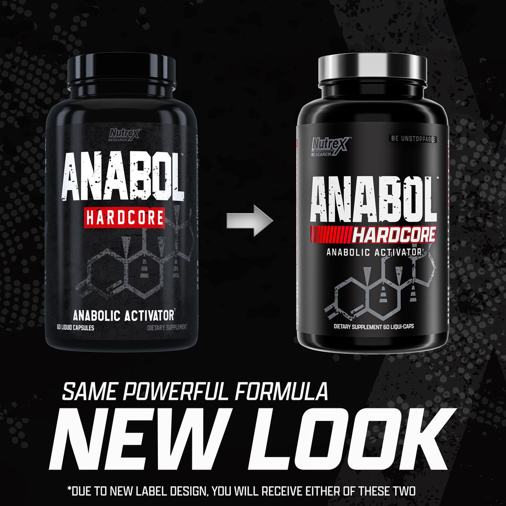 Supplement facts panel for Nutrex Anabol Hardcore Activator