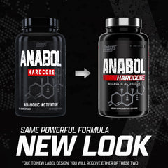 Supplement facts panel for Nutrex Anabol Hardcore Activator
