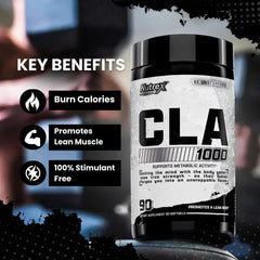 Supplement facts and ingredients on CLA bottle