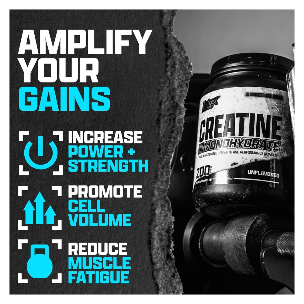 Nutrex Creatine Monohydrate label with ingredients