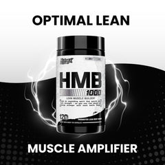 Athlete using supplements with HMB 1000 mg on shelf