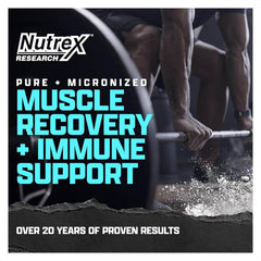 Unflavored L-Glutamine powder packaging