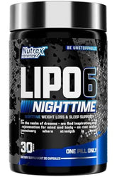 Nutrex Lipo-6 Nighttime fat burner bottle