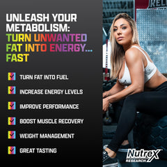 Nutrex L-Carnitine 3000 bottle front view with Sour Gummy Worms