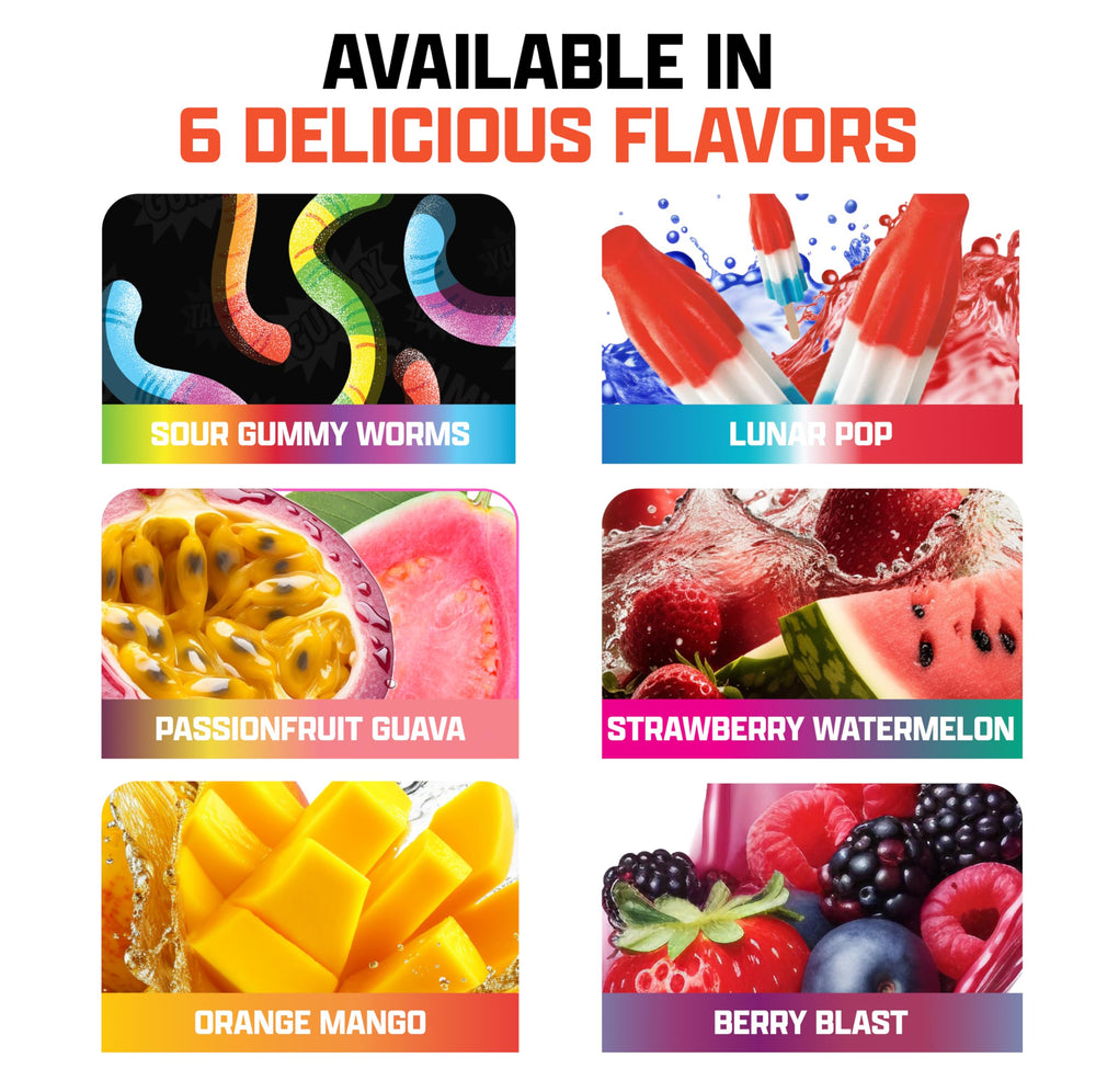 Liquid shot bottle of L-Carnitine 3000 with Sour Gummy Worms flavor