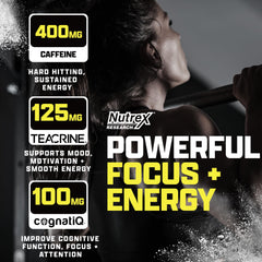 OUTLIFT Amped ingredients label highlights high citrulline and beta-alanine for endurance.