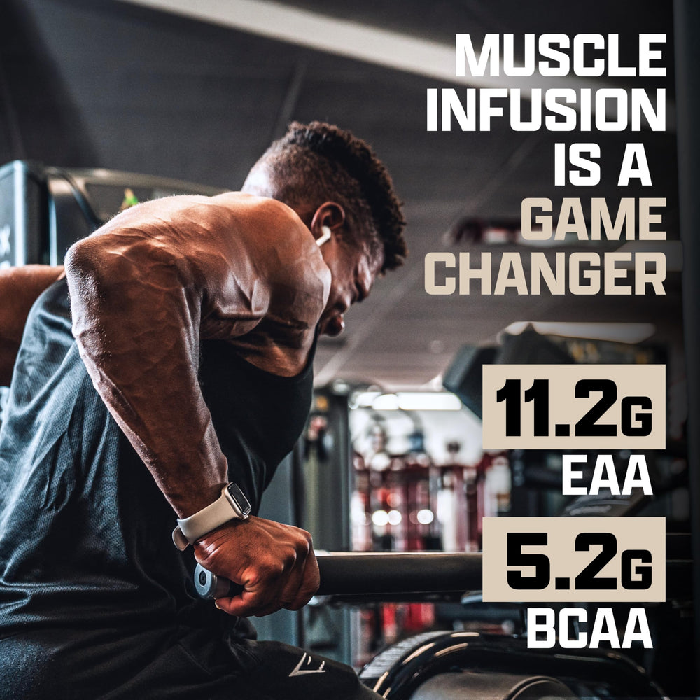 Nutrex vanilla protein shake poured into glass showing creamy texture.