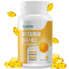 Front view of NUTRI POTENTIA D3 K2 Softgels bottle