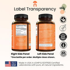 Close-up of NutriRise Ashwagandha 1300mg label