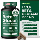 Front view of Nutriana Beta Glucan 1000mg bottle with label.