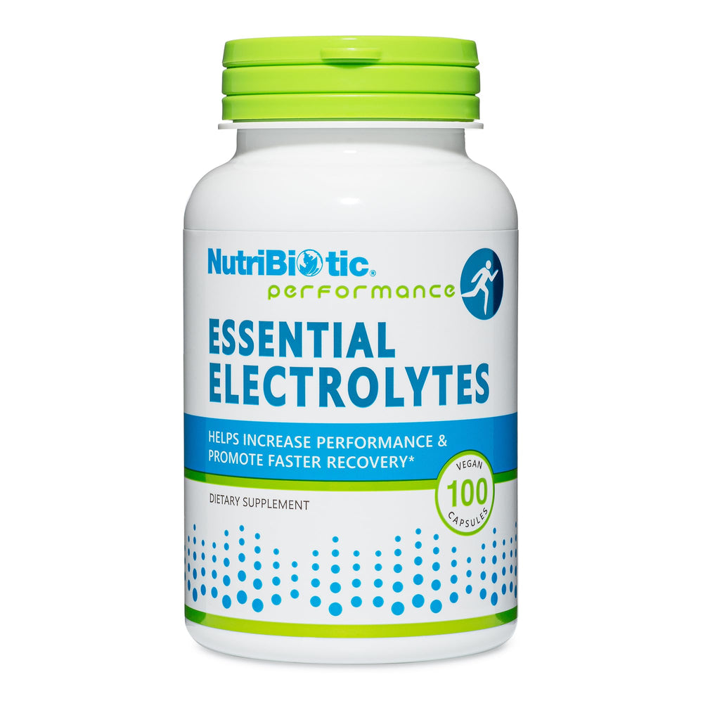 NutriBiotic Essential Electrolytes 100 Count Capsules front label