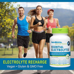 Vegan, gluten-free and non-GMO claim for NutriBiotic Essential Electrolytes