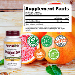 NutriBiotic Grapefruit Seed Extract packaging label