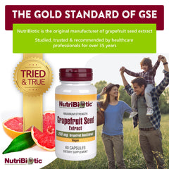 Close-up of NutriBiotic GSE capsules (250 mg)