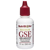 NutriBiotic Maximum GSE 1oz liquid bottle front view