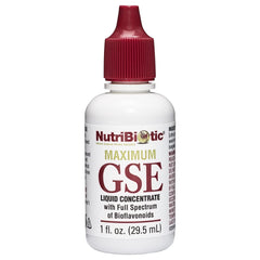 NutriBiotic Maximum GSE 1oz liquid bottle front view