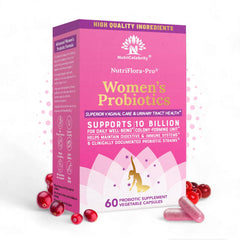 NutriFlora-Pro women probiotic bottle – 60 capsules