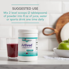 Icons highlighting skin, hair, nails, and joints benefits