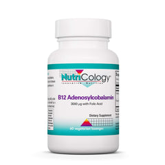 Nutricology B12 Adenosylcobalamin bottle with 60 lozenges