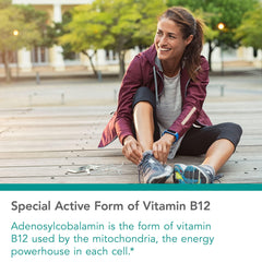 Close-up of Nutricology B12 lozenges packaging