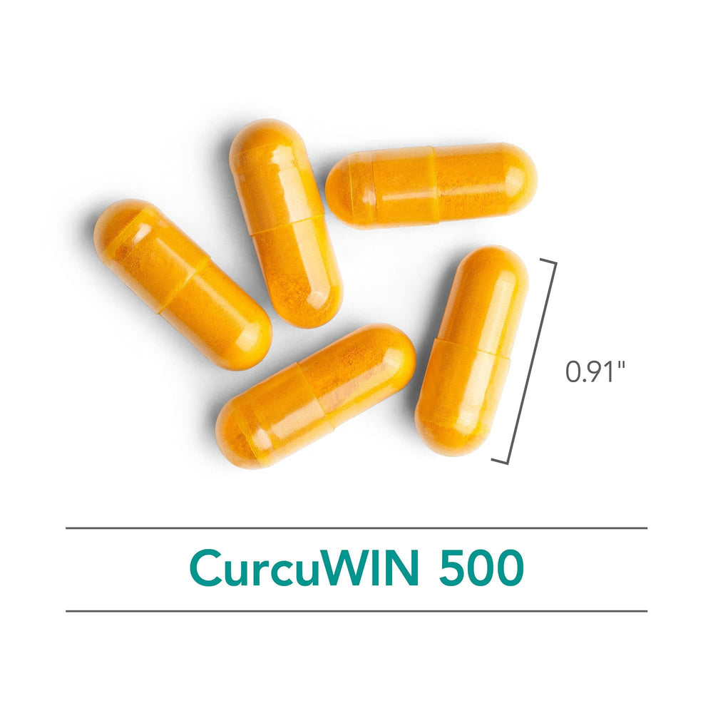 Graphic illustrating 46x bioavailability of CurcuWIN versus standard curcumin