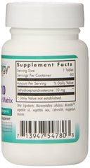 Close-up of DHEA 10 mg sustained release tablets showing lipid matrix