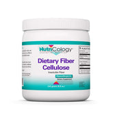 Front label of Nutricology Dietary Fiber Powder 2000mg insoluble microcrystalline cellulose 8.8 oz