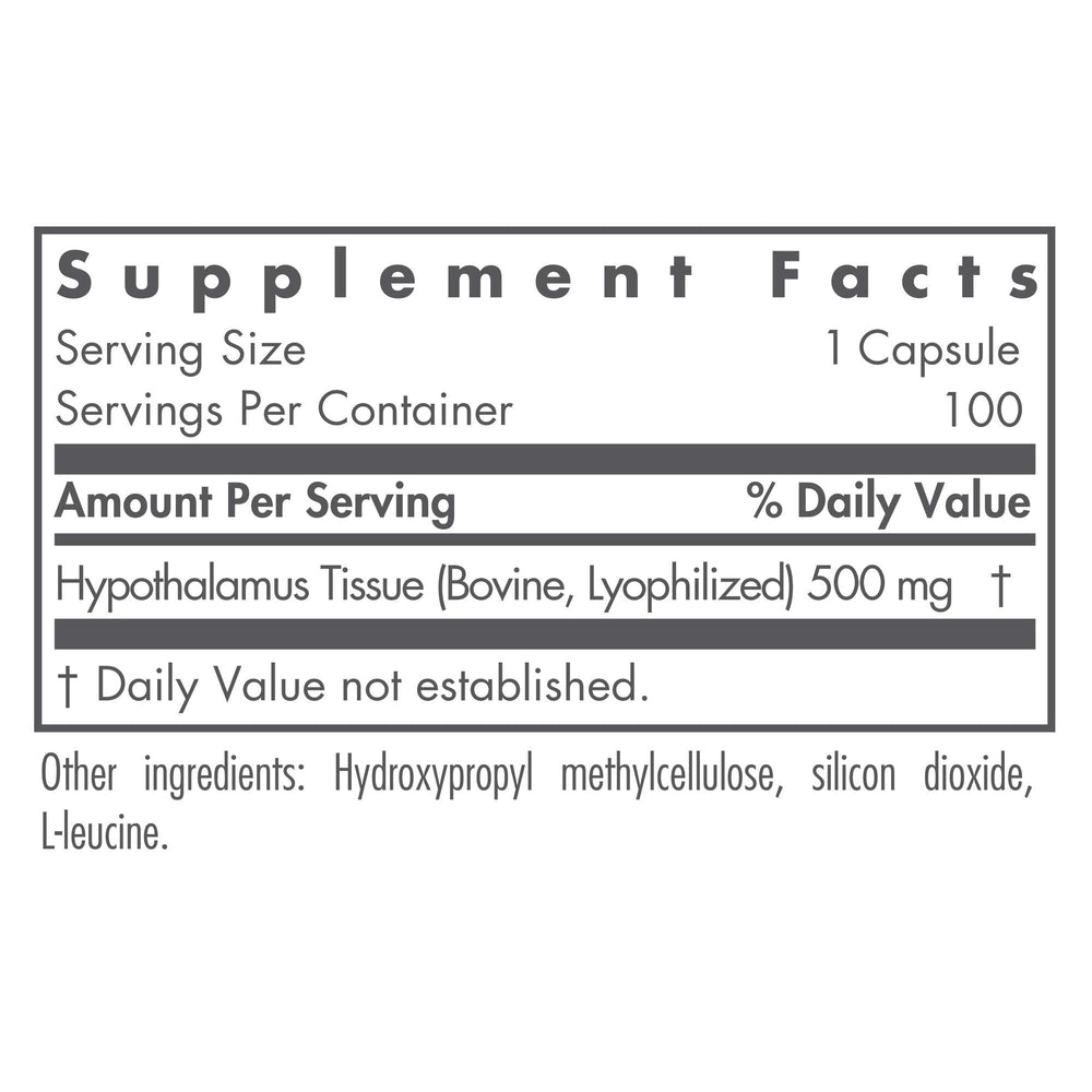 Endocrine support feature graphic for hypothalamus supplement