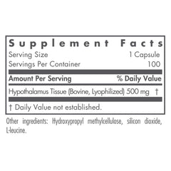 Endocrine support feature graphic for hypothalamus supplement