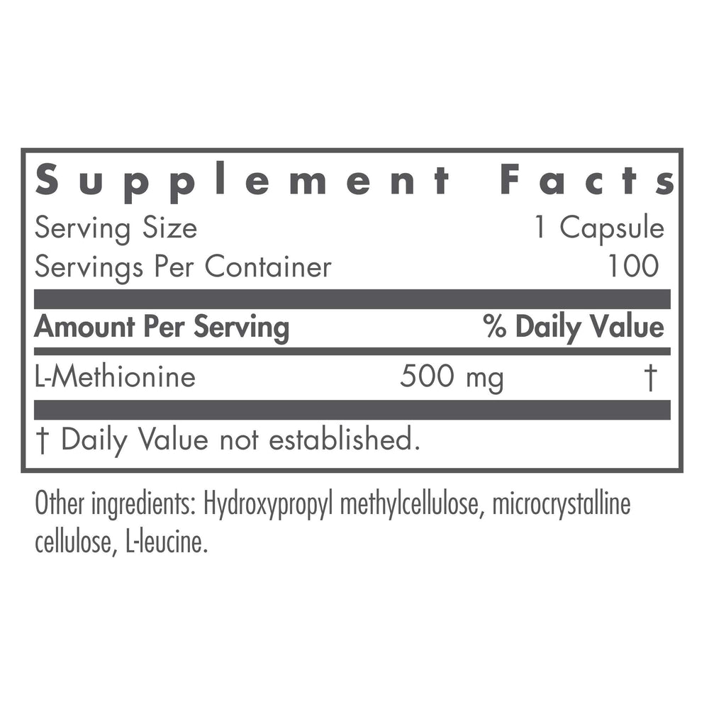 Close-up of L-Methionine free-form capsules