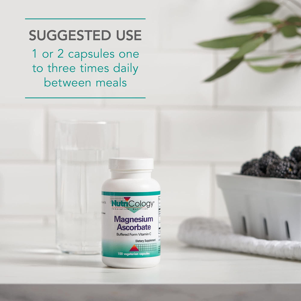 Graphic illustrating Vitamin C and Magnesium ascorbate