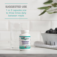 Graphic illustrating Vitamin C and Magnesium ascorbate