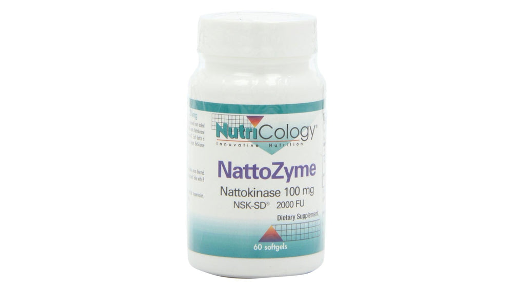 Nutricology NattoZyme NSK-SD 60 softgels bottle front