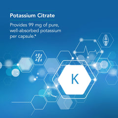 Potassium citrate label showing 99 mg dosage