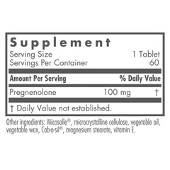Close-up of Nutricology Pregnenolone 100mg scored tablets