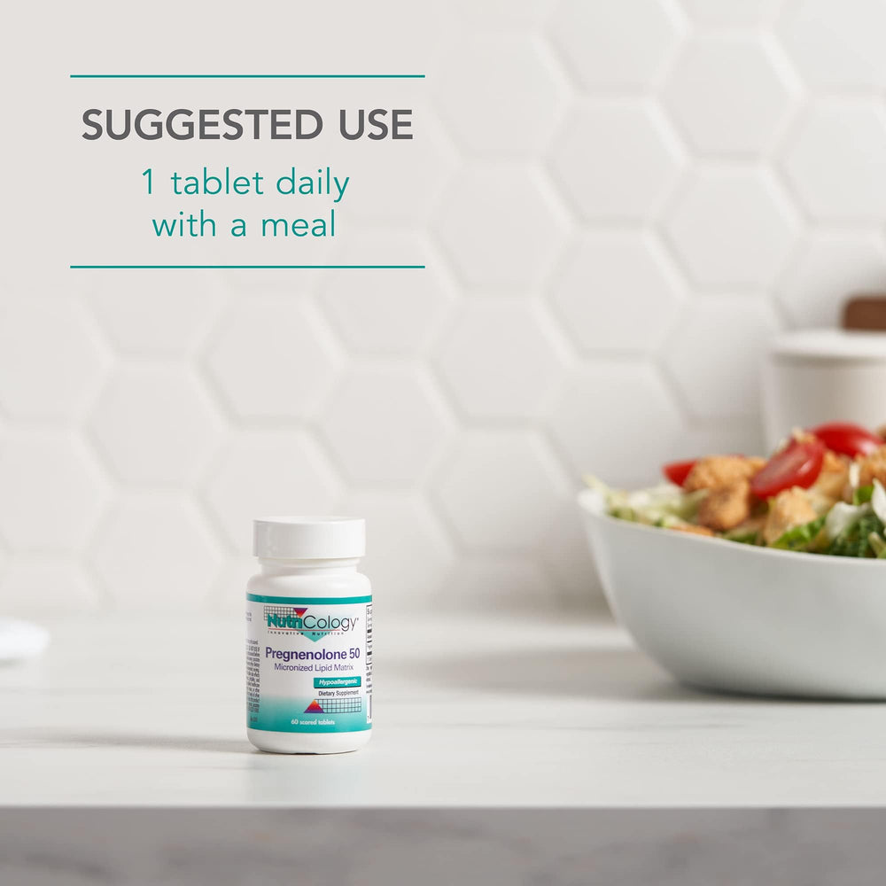 Nutrition label for Nutricology pregnenolone