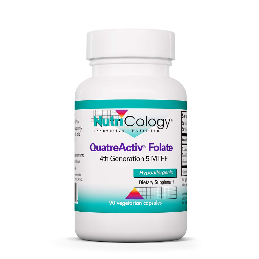 Nutricology QuatreActiv Folate 90 capsules bottle