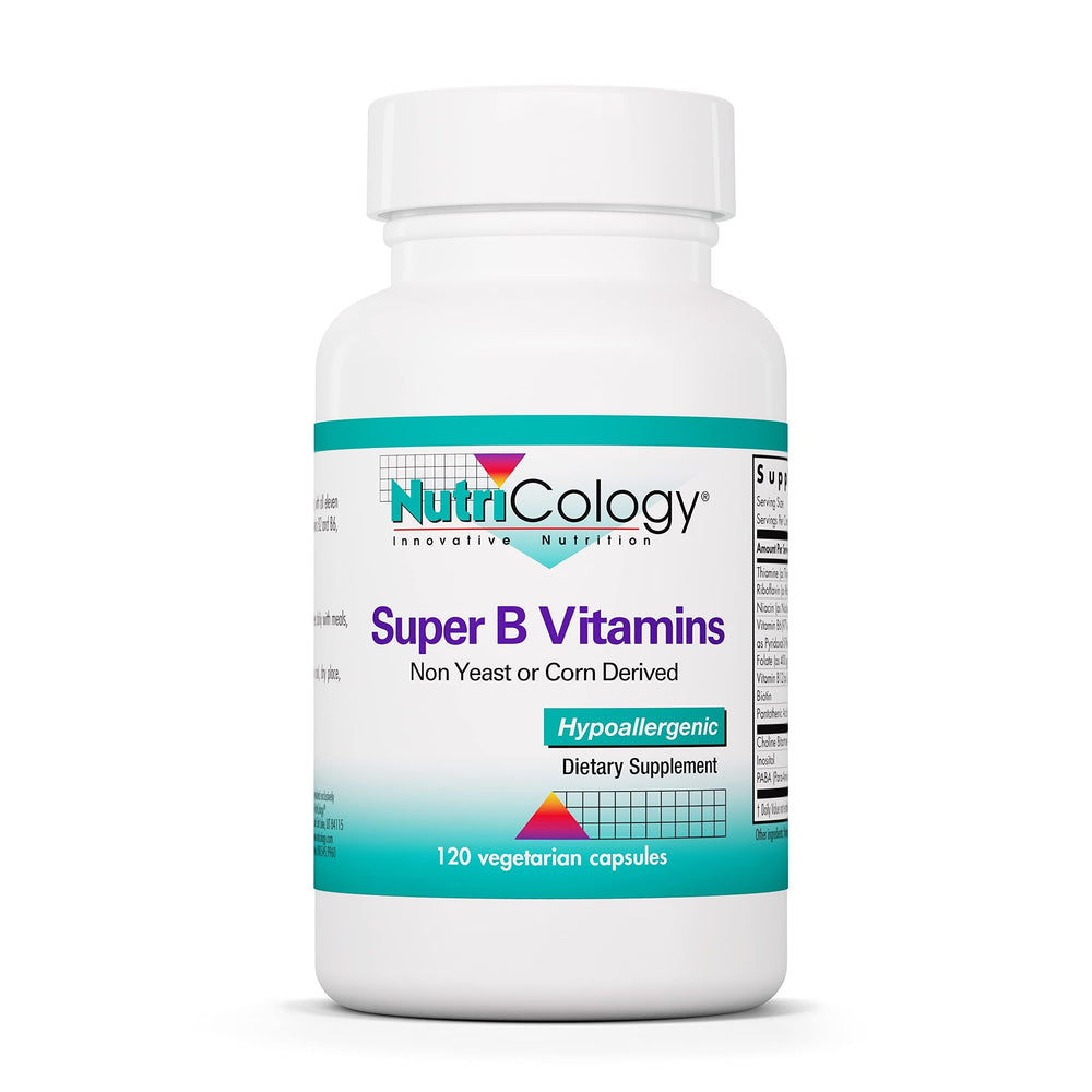 Nutricology Super Vitamin B Complex bottle front label