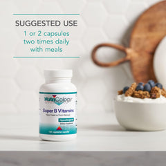 Vitamin B Complex packaging highlighting vegetarian capsules