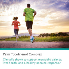 Palm tocotrienol complex blend showing alpha, beta, gamma, delta tocotrienols