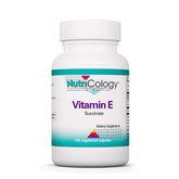 Nutricology Vitamin E Succinate 400 IU vegetarian capsules label