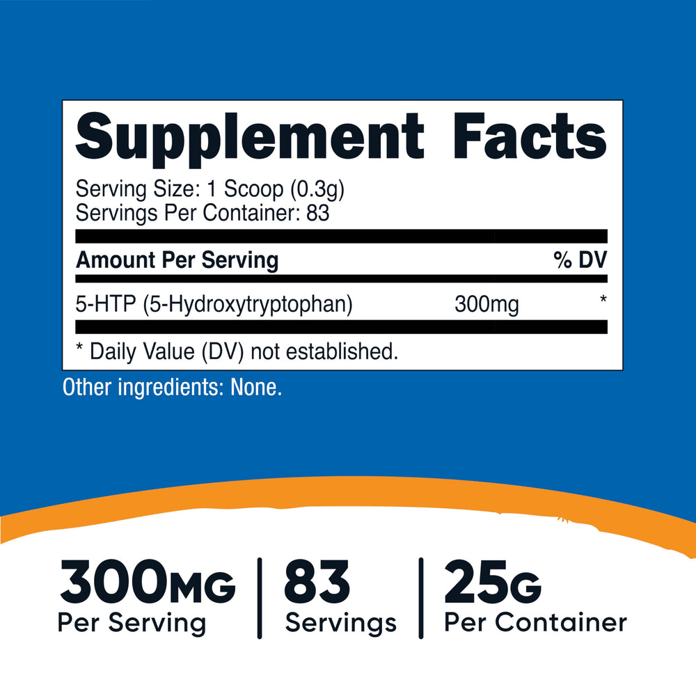 Serving scoop with 5-HTP powder (300 mg per serving)