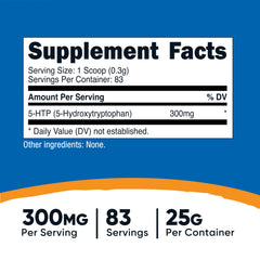 Serving scoop with 5-HTP powder (300 mg per serving)