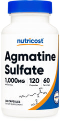 Nutricost Agmatine Sulfate 1000mg bottle label
