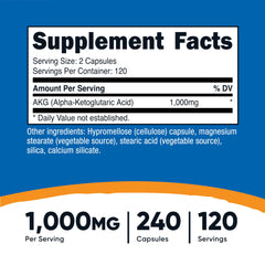 Bottle showing 120 servings per container