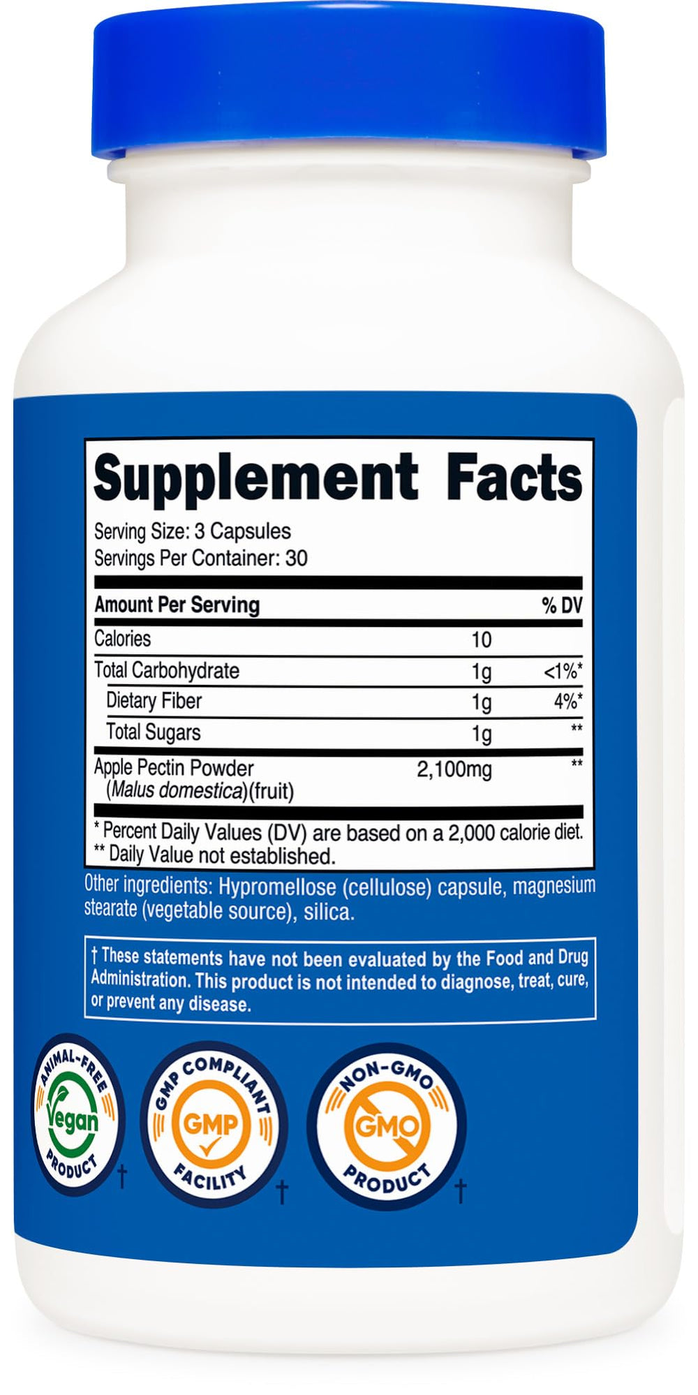 Nutricost bottle on kitchen counter, convenient daily supplement use